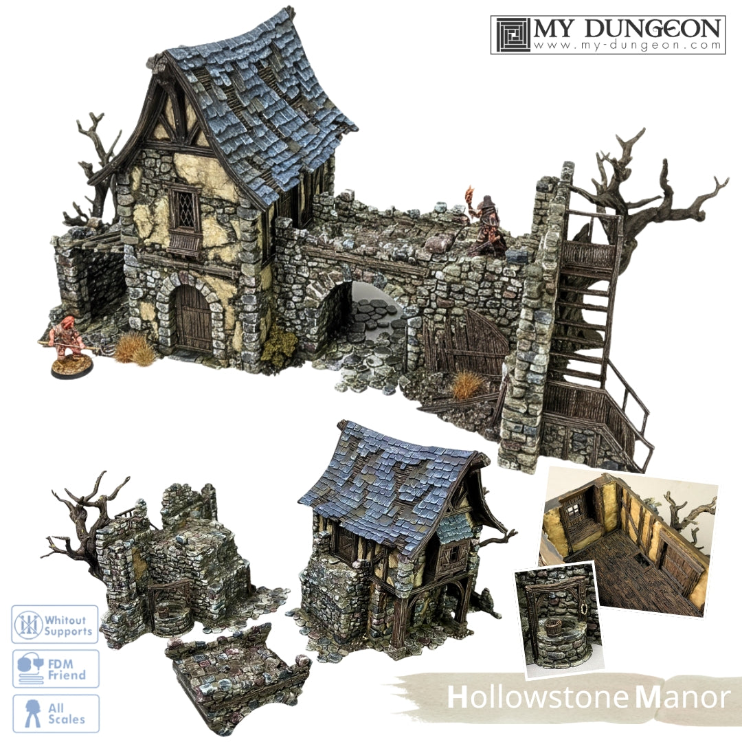 Hollowstone Manor (expandable with Platform Connector) - My Dungeon