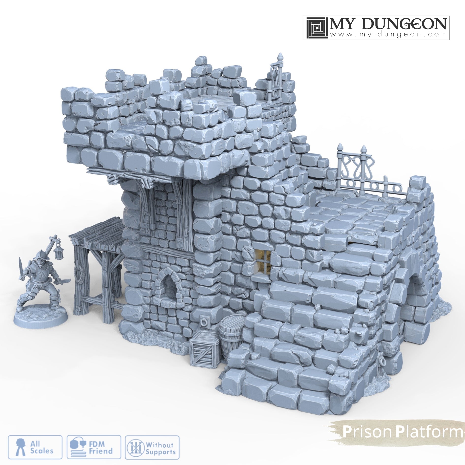 Ruined Prison Platform - My Dungeon