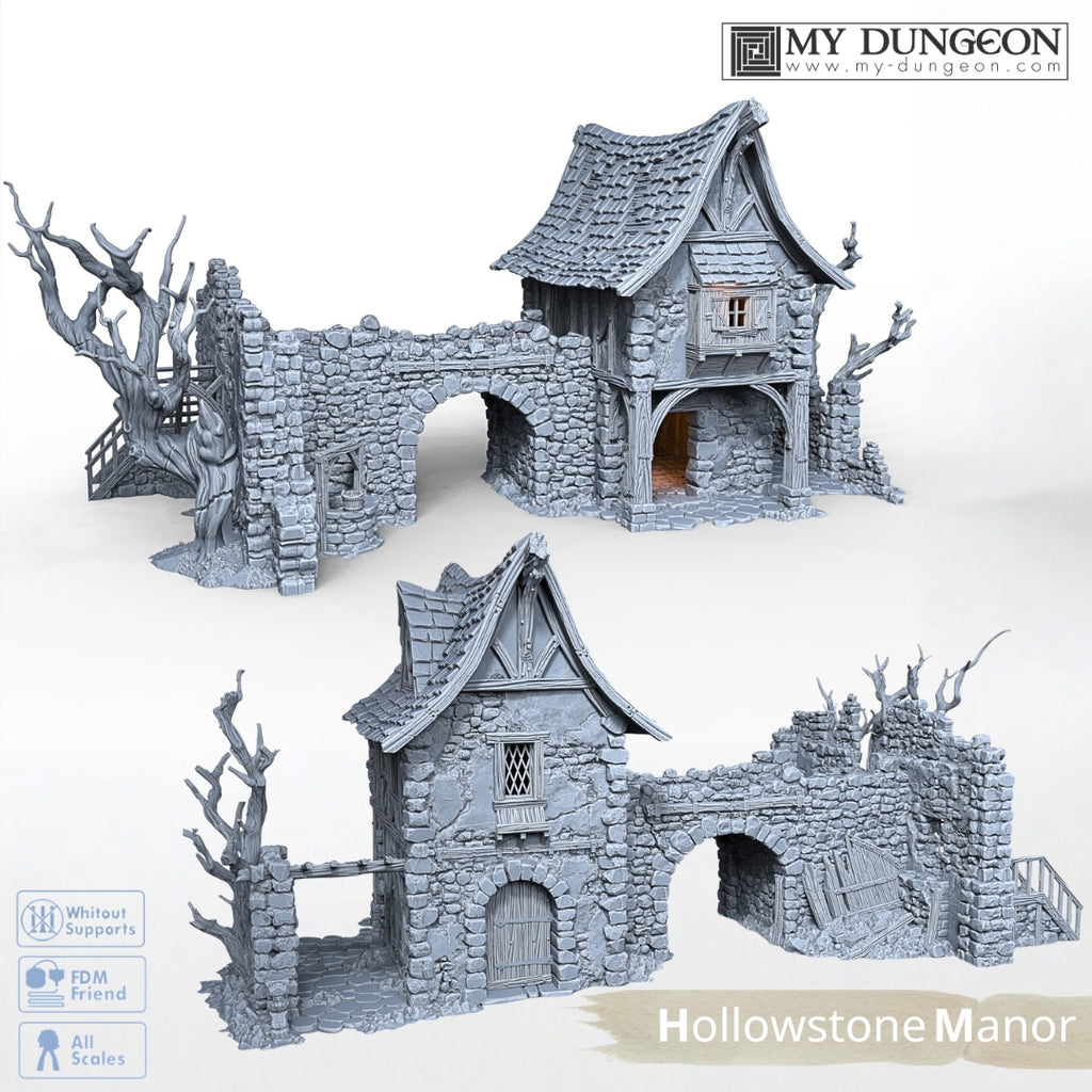 Hollowstone Manor (expandable with Platform Connector) - My Dungeon
