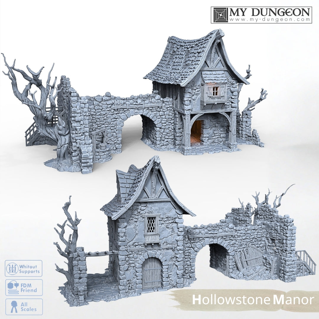Hollowstone Manor (expandable with Platform Connector) - My Dungeon