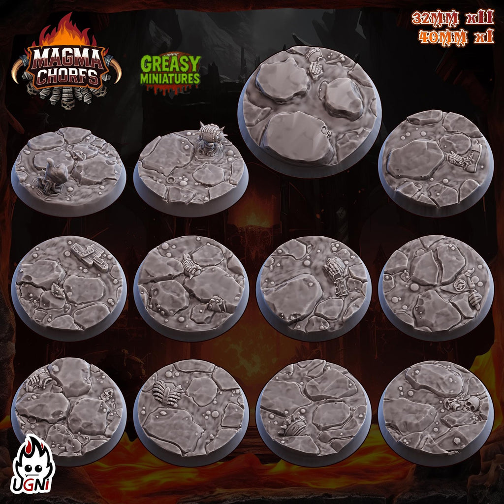 Lava Resin Printed Bases Designed By Ugni Miniatures