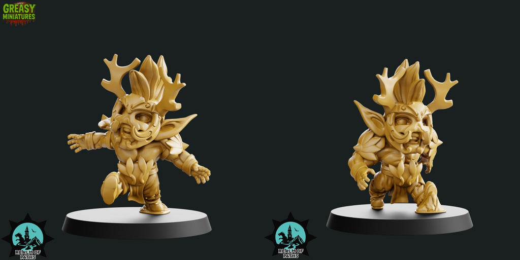 Chibi - Forest Wood Elves - Tabletop Wargaming Team - By Realm of Paths