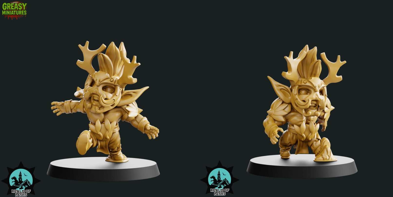 Chibi - Forest Wood Elves - Tabletop Wargaming Team - By Realm of Paths