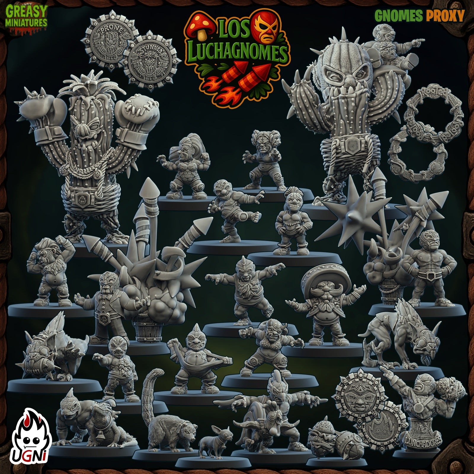 Los Luchagnomes - Fantasy Football - Wargaming Team By Ugni Miniatures
