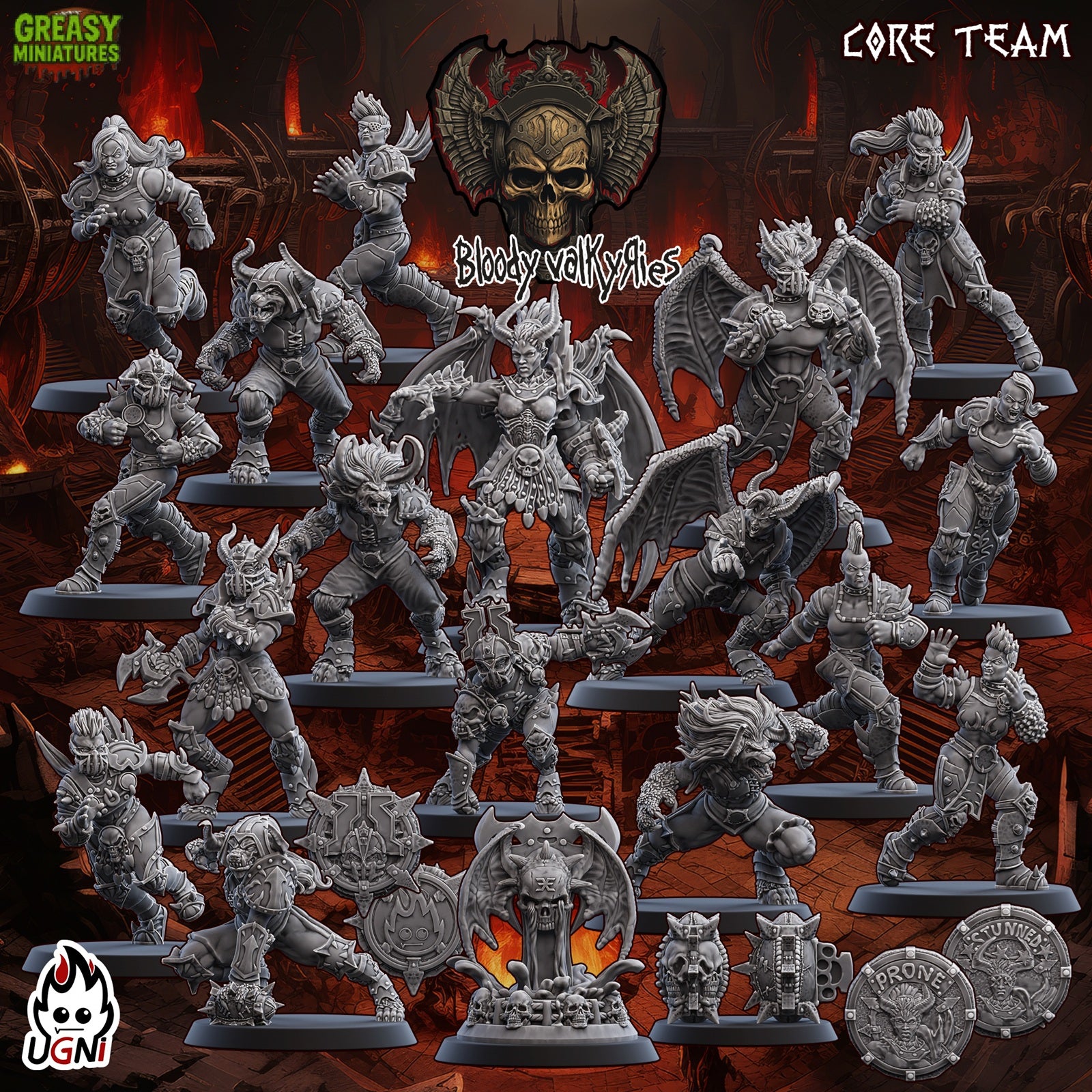 Bloody Valkyrie - Fantasy Football Team - Ugni Miniatures