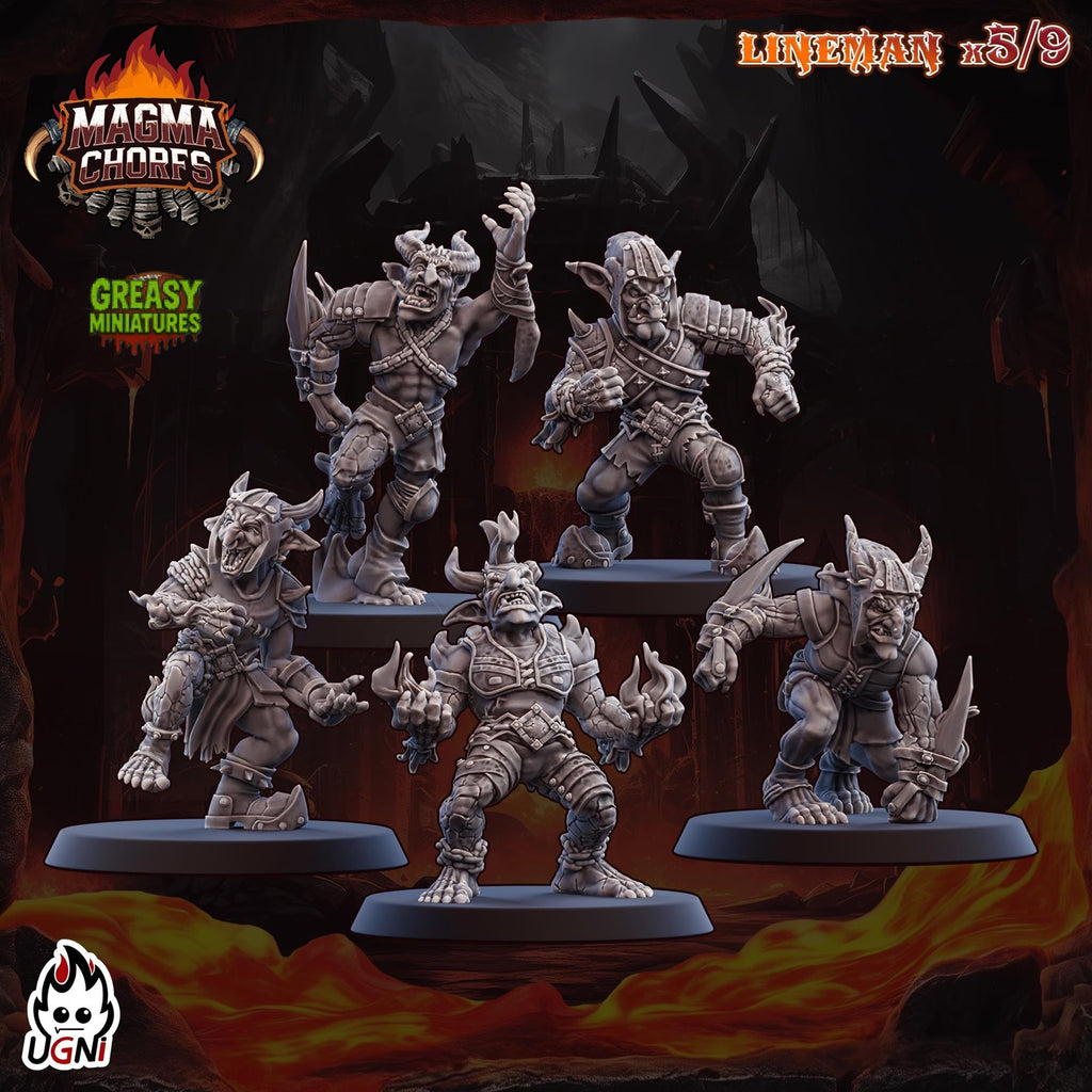 Magma Dwarfs - Chaos - And Support Staff - Chorfs - Tabletop Wargaming Team - Ugni Miniatures