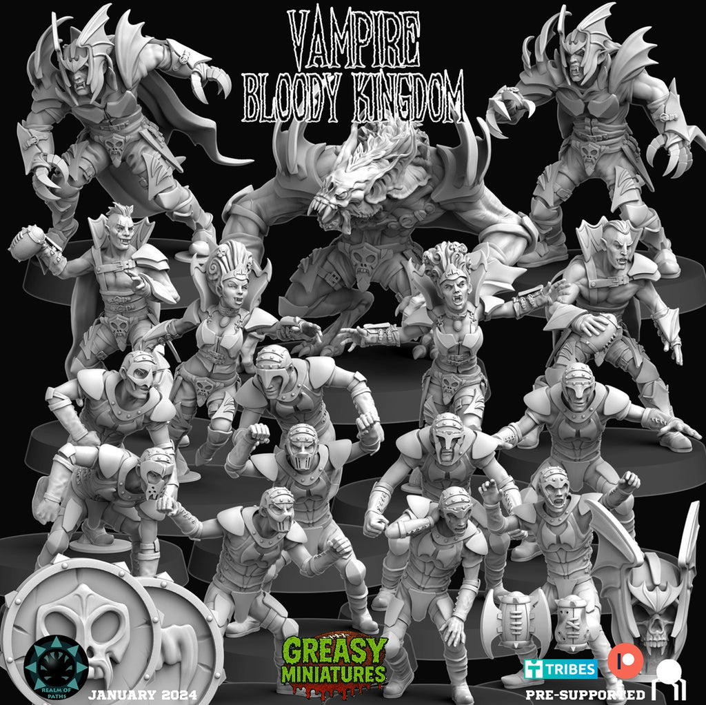 Vampire - Bloody Kingdom - Fantasy Football Team By Realm of Paths