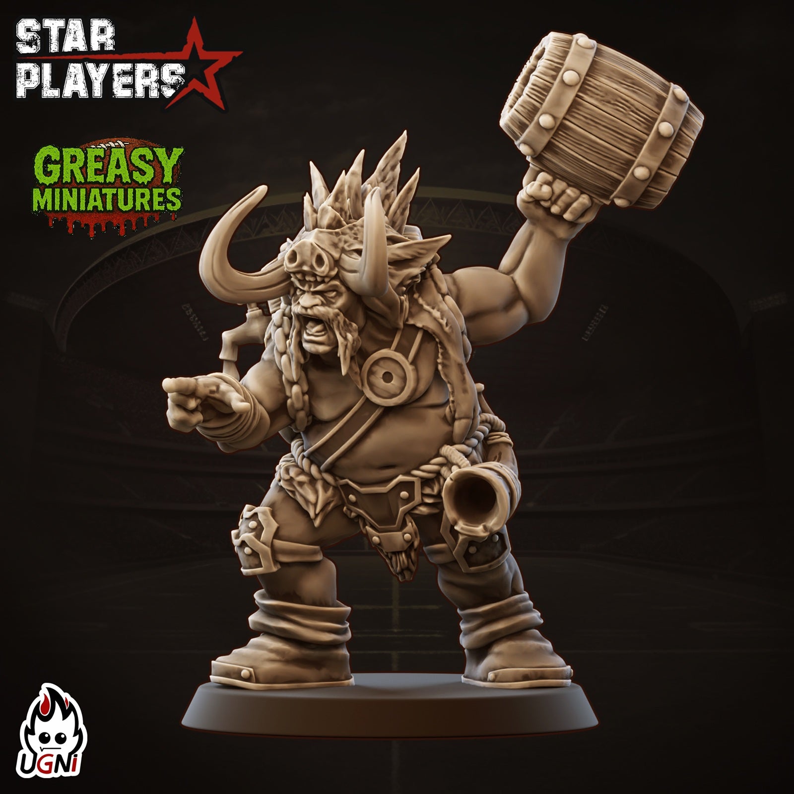 Norse Famous Player - Drunken Slayer - Fantasy Football By Ugni Miniatures