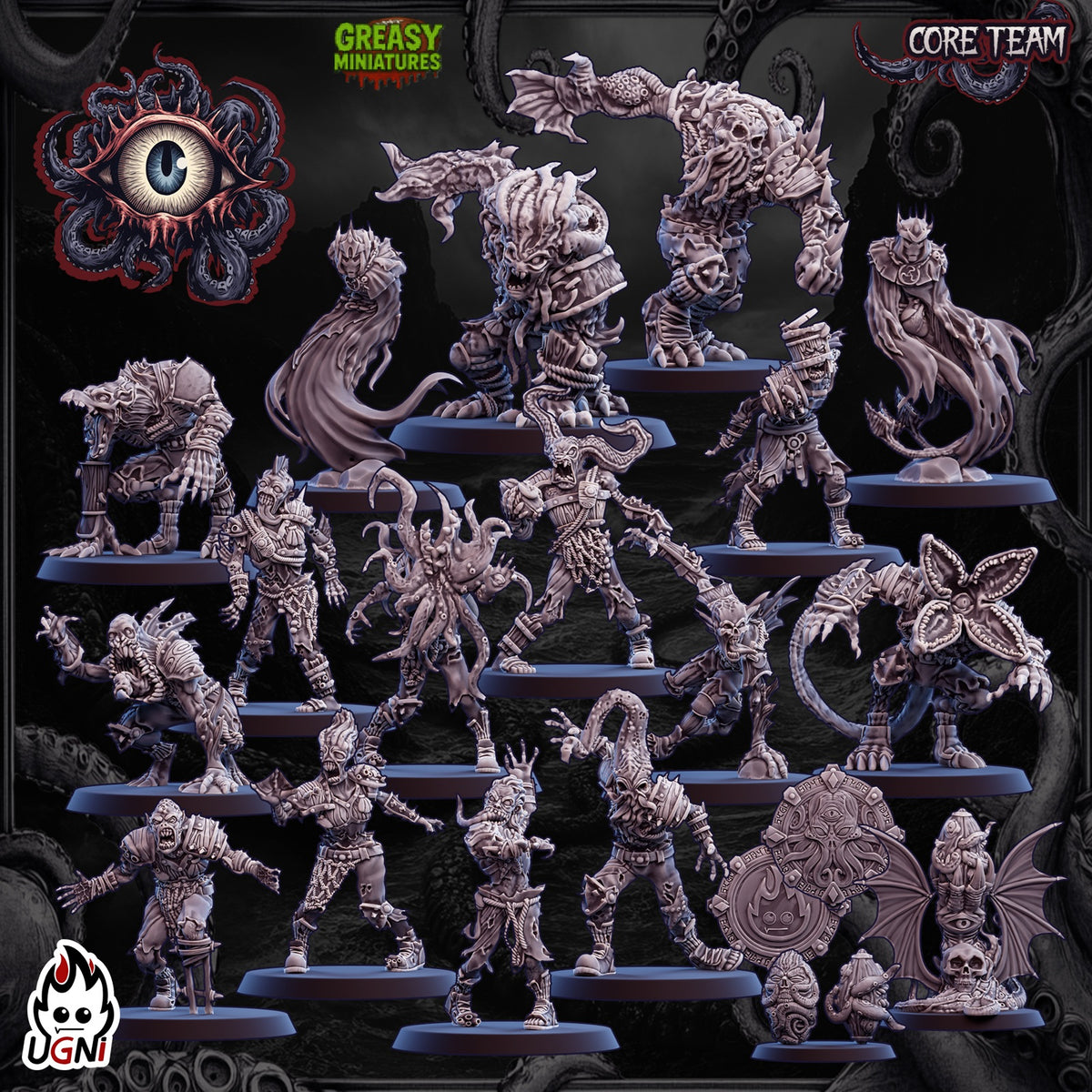 Lovecraftian - Horror Undead - Tabletop Wargaming Team - Ugni Miniatures