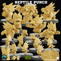 Chibi - Reptile Punch - Tabletop Wargaming Team - Lizardmen - By Realm Of Paths