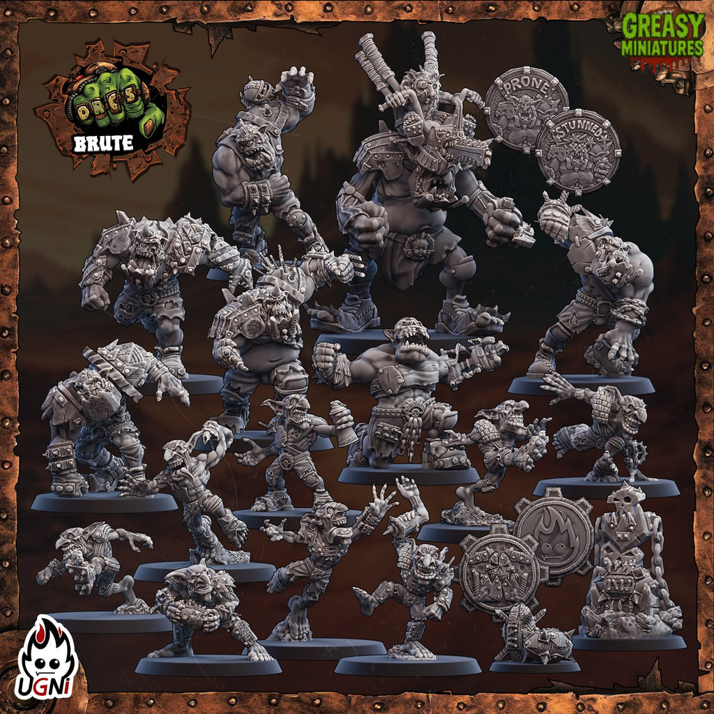 Brute Orc - Black Orc - Tabletop Wargaming Team - by Ugni Miniatures