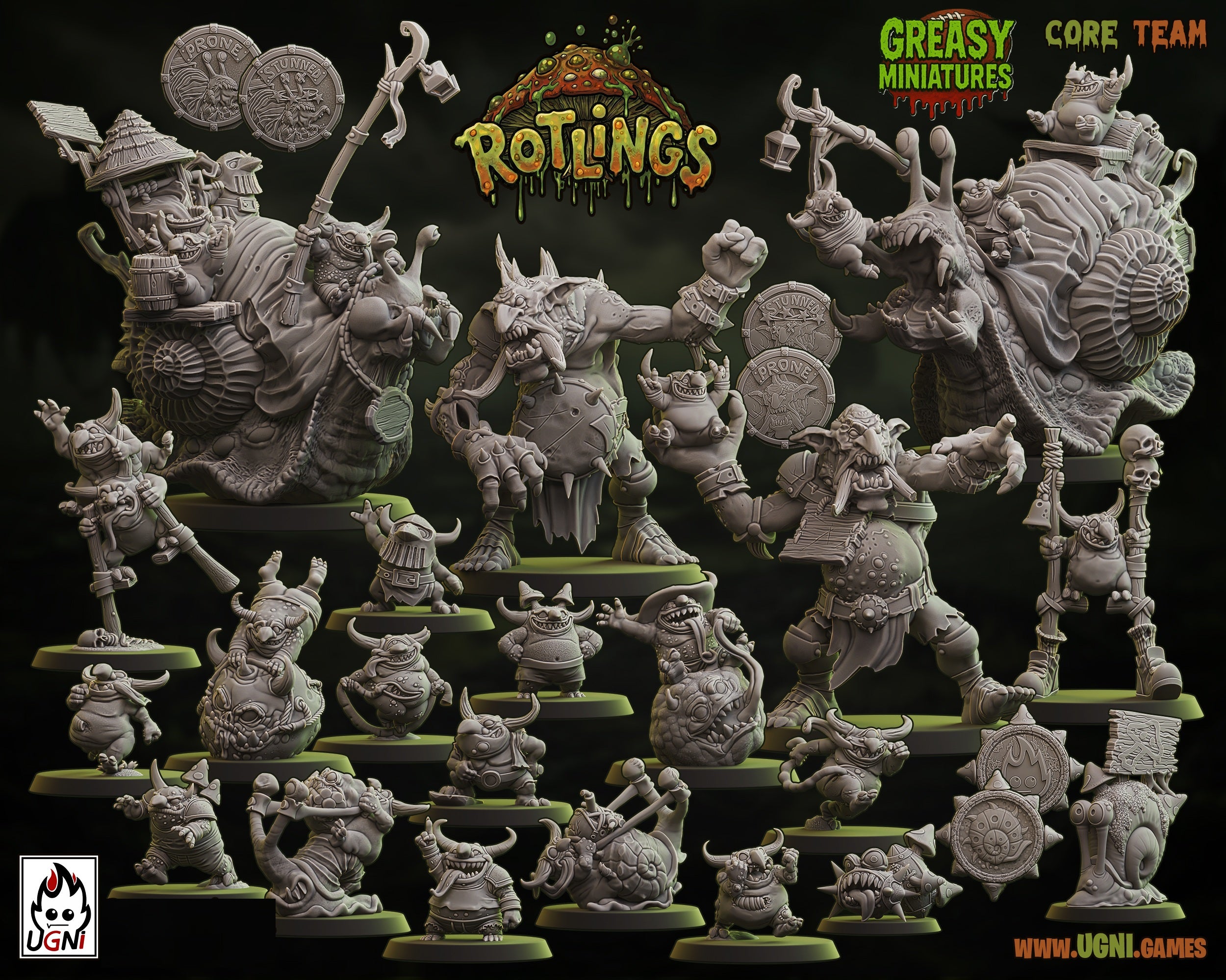 Rotlings Fantasy Football - Wargaming Tabletop Team - By Ugni Miniatures