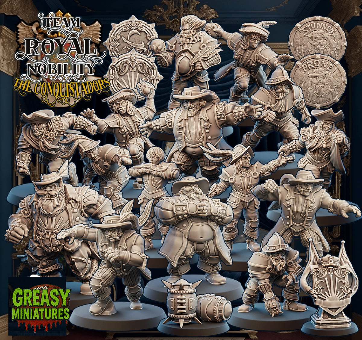 Royal Nobility - Fantasy Football - Conquistador Style by Ugni Miniatures