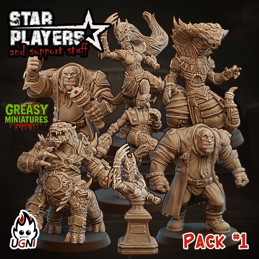 Famous Player Pack 1 - Fantasy Football - By Ugni Miniatures