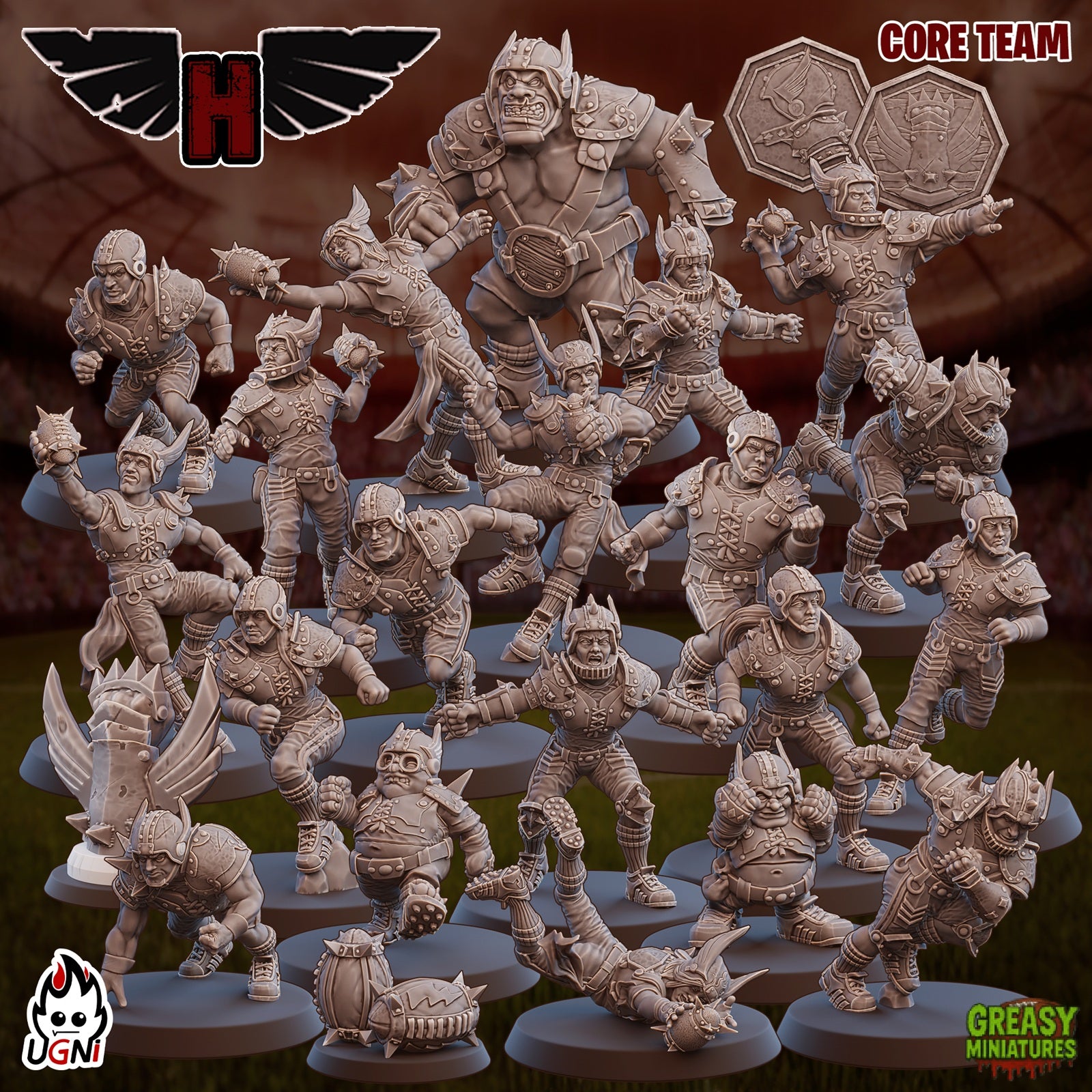 Human Team - Tabletop Wargaming - by UGNI Miniatures