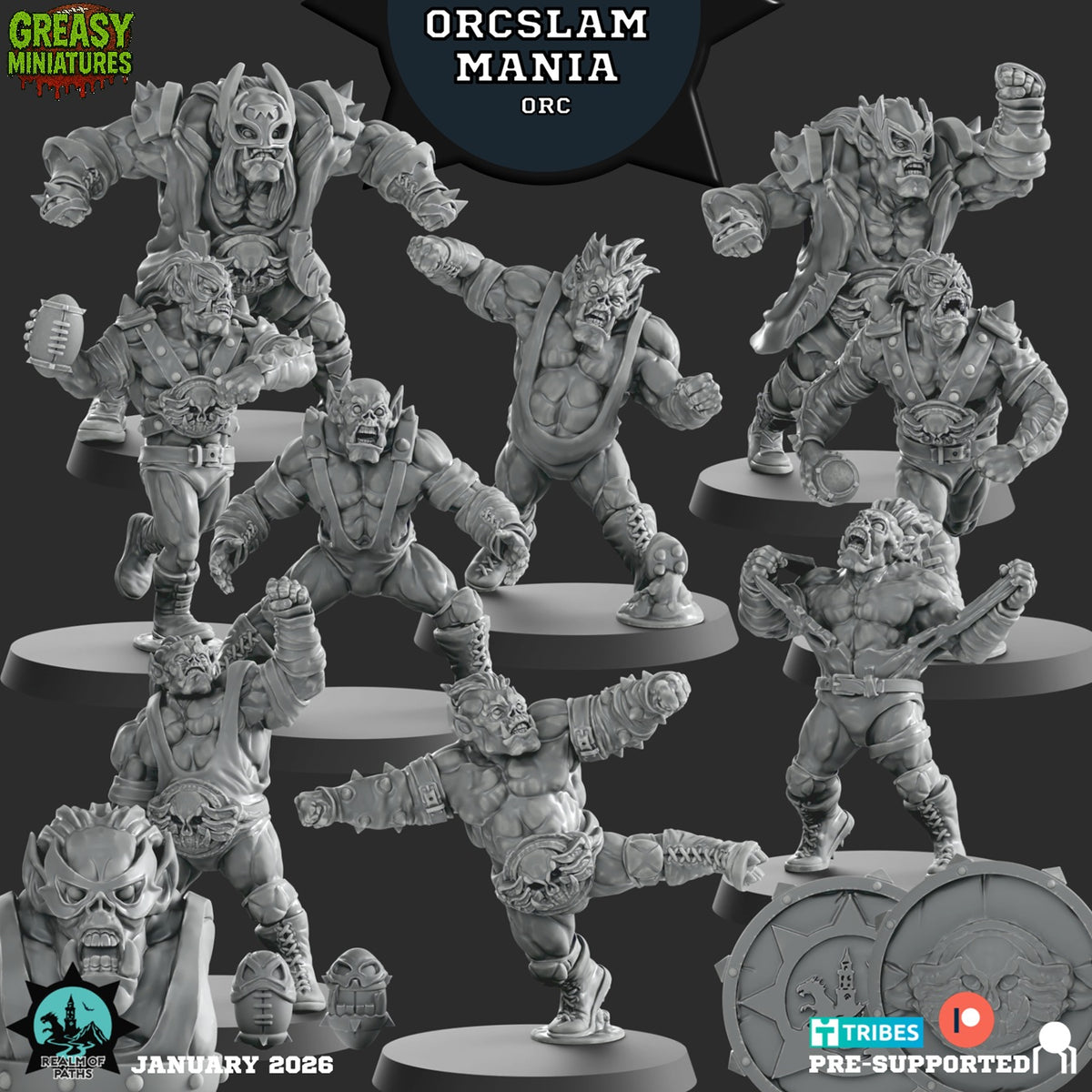 Orcslam Mania - Fantasy Football Team - By Realm of Paths - Orc Team