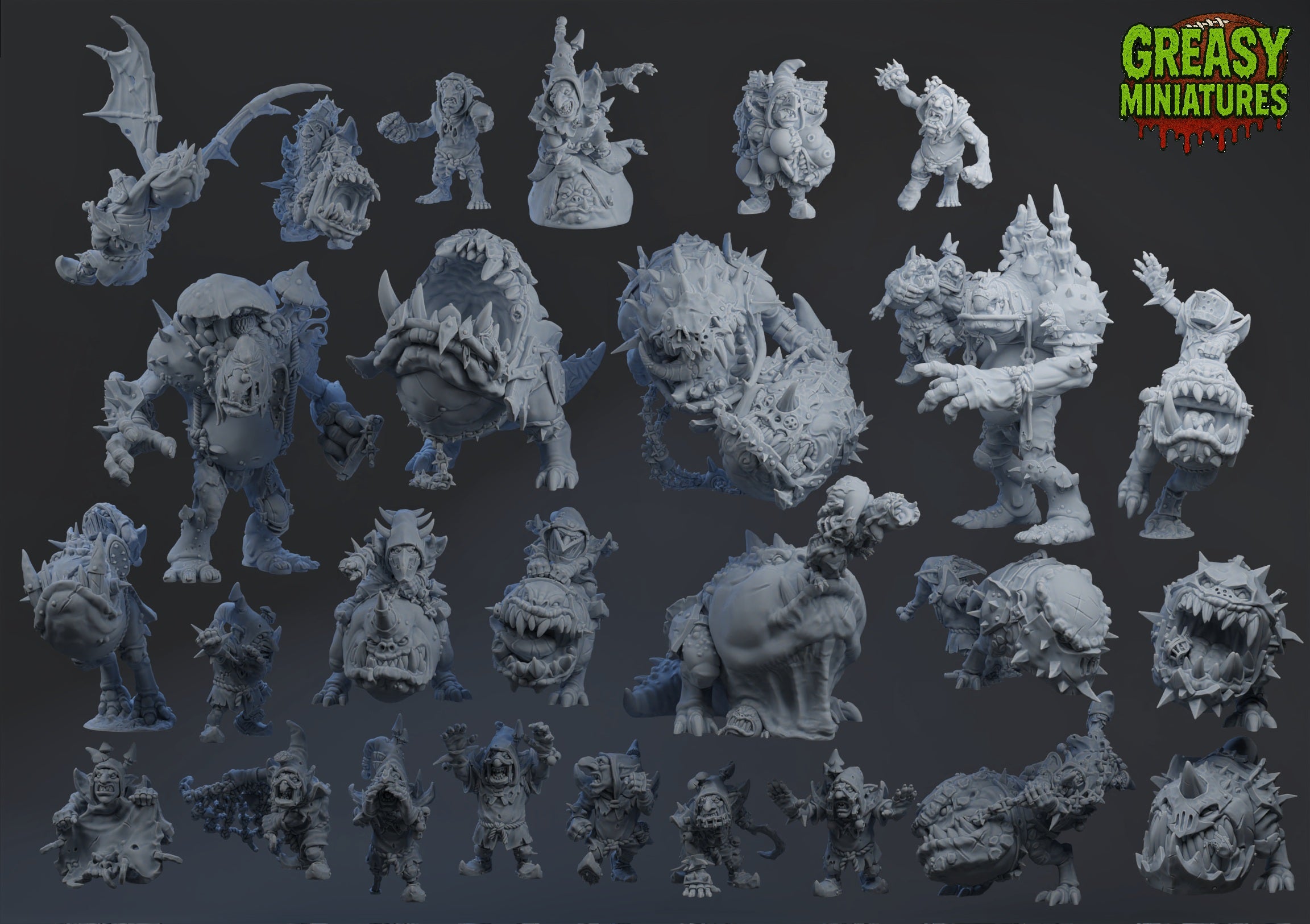 Fearsome Fungitz Goblins - Fantasy Football - Brutefun Miniatures