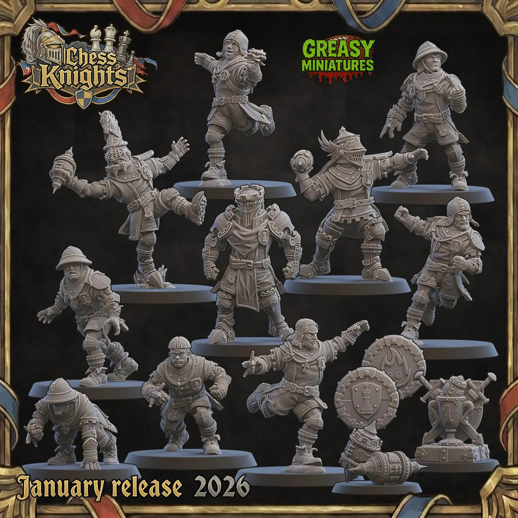 Chess Knights - Fantasy Football Team - By Ugni Miniatures
