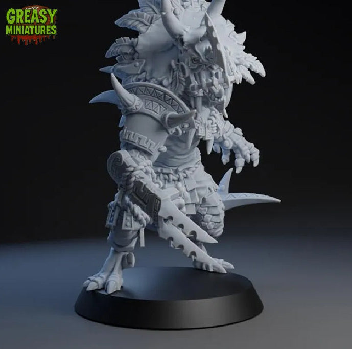 Big Lizard - Blitzer- Famous Player - Fantasy Football - Brutefun Miniatures - Lizardmen Team