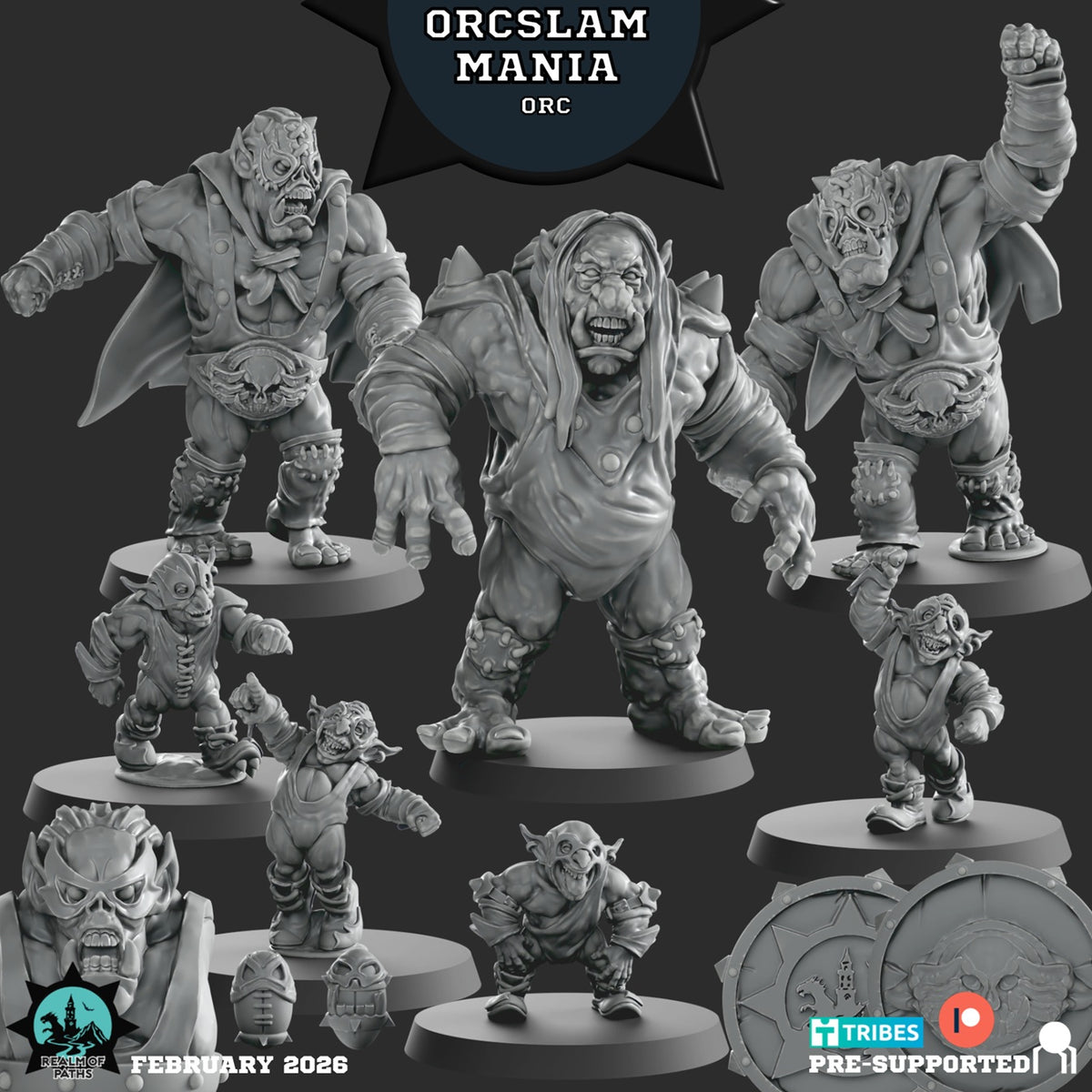 Orcslam Mania - Fantasy Football Team - By Realm of Paths - Orc Team