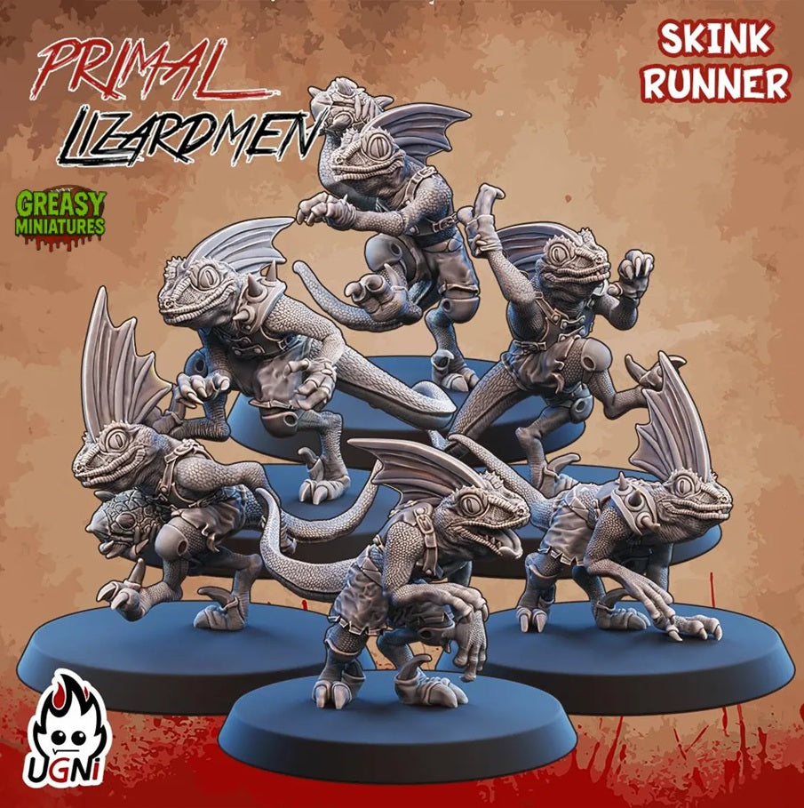 Lizard Team - Primal - Tabletop Wargaming Team - UGNI Miniatures
