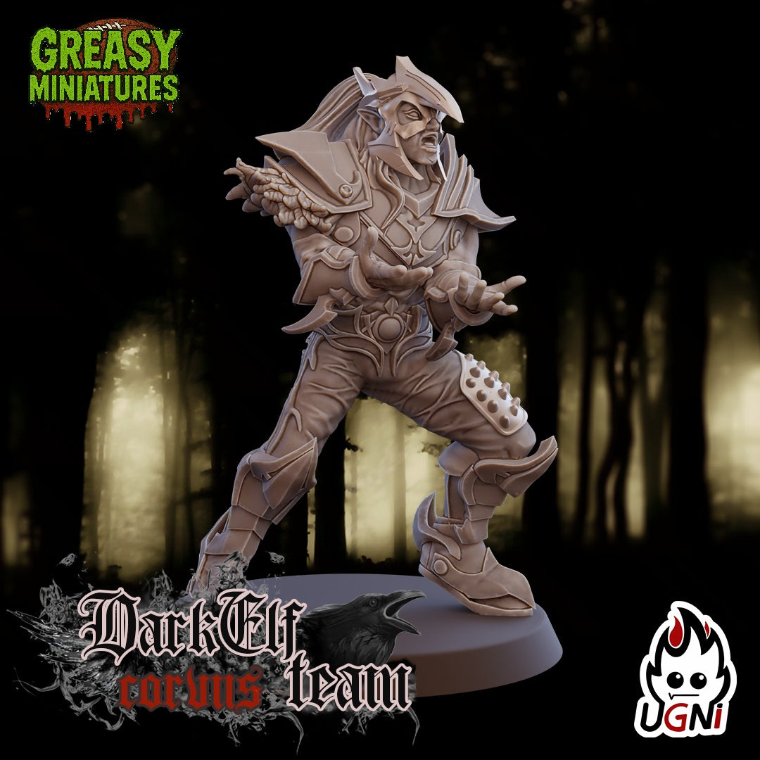 Corvus Team - Dark Elf - Fantasy Football - Ugni Miniatures