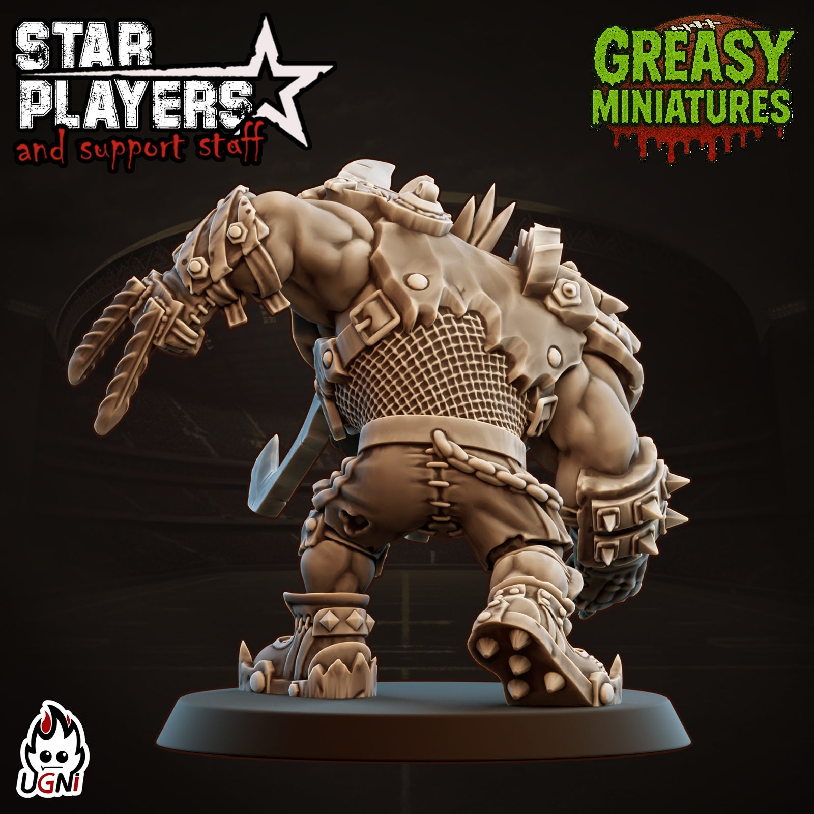 Brute Orc - Famous Player - Ugni Miniatures - Fantasy Football