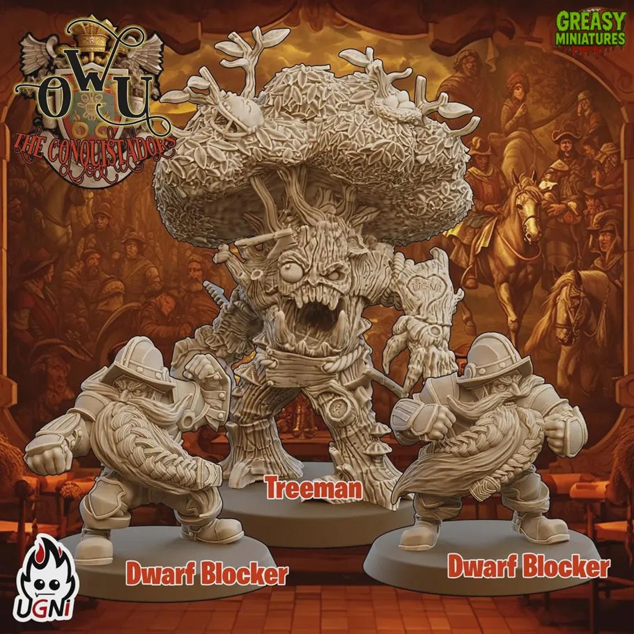 Lords of the Old Union Team + And Support Staff - Conquistador - Tabletop Wargaming - by UGNI Miniatures