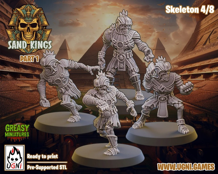 Sand Kings - Full Team - Tabletop Wargaming - by UGNI Miniatures