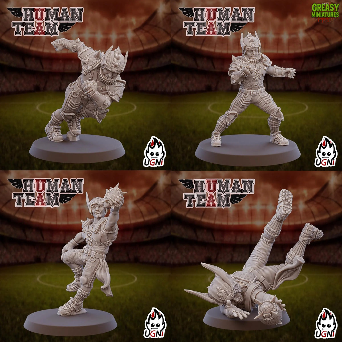 Human Team - Tabletop Wargaming - by UGNI Miniatures