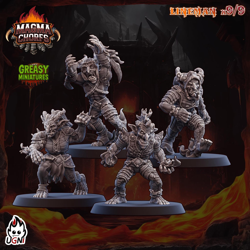 Magma Dwarfs - Chaos - And Support Staff - Chorfs - Tabletop Wargaming Team - Ugni Miniatures