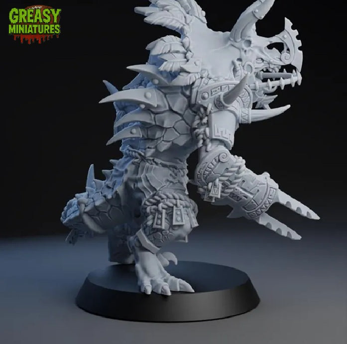 Big Lizard - Blitzer- Famous Player - Fantasy Football - Brutefun Miniatures - Lizardmen Team