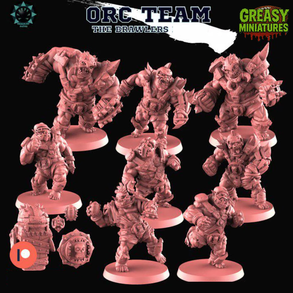 The Brawlers - Orc Fantasy Football Team - By Realm of Paths