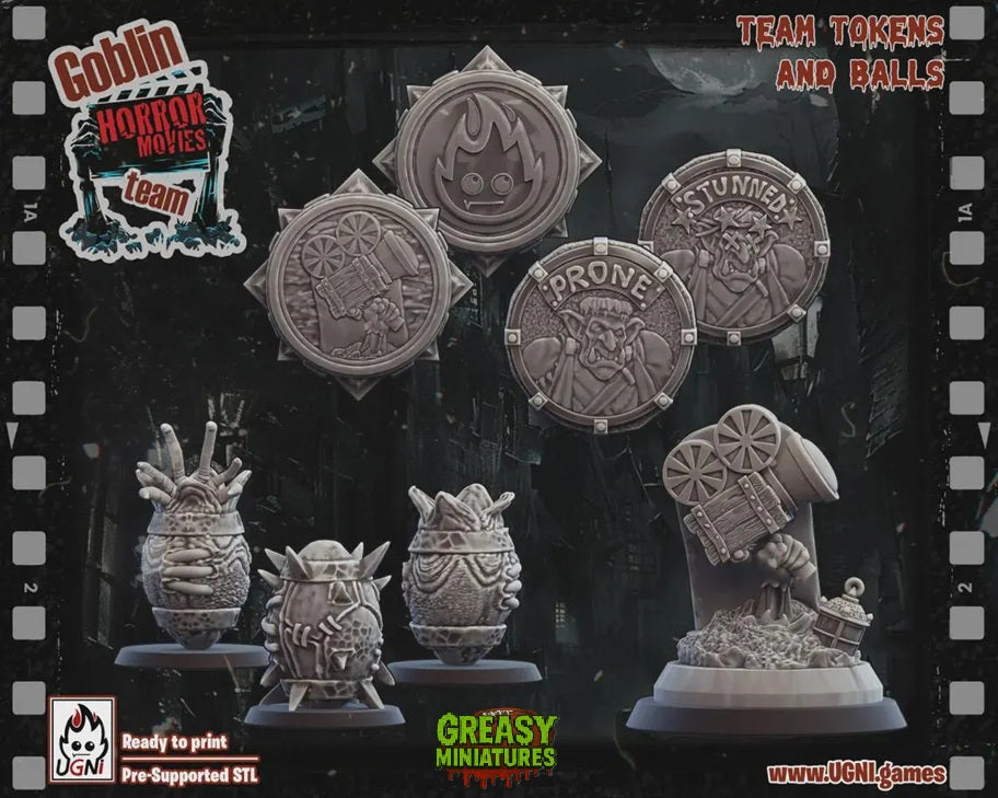 Goblin Horror Movie Villians - Tabletop Wargaming Team - by UGNI Miniatures