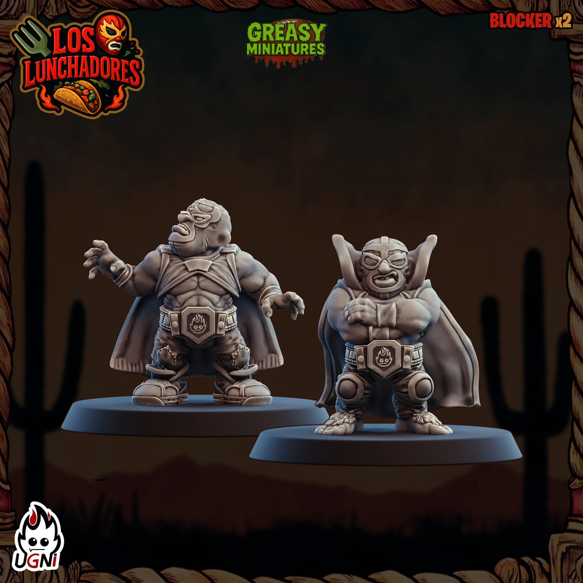 Los Lunchadores - Tabletop Wargaming - Halfling Team - By Ugni Miniatures