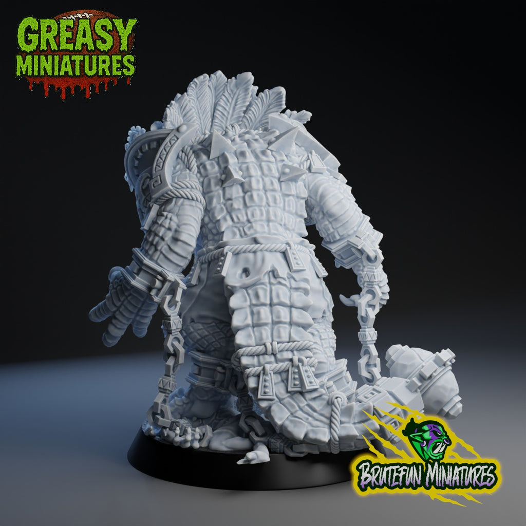 Crocodile Famous player/Big Guy - Fantasy Football - Brutefun Miniatures