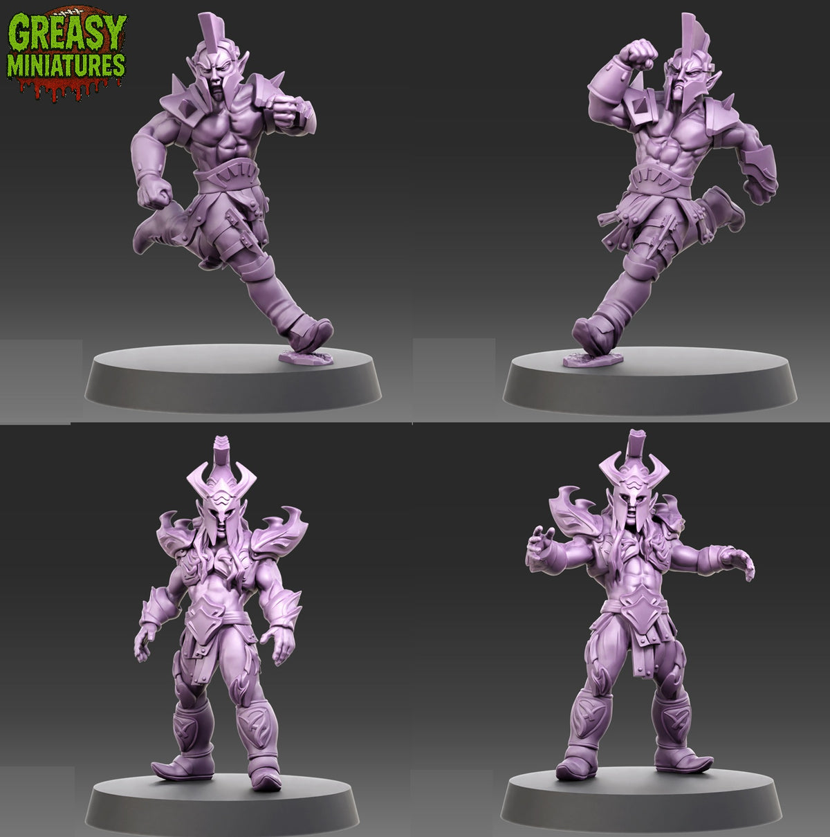 Tormented Spartans - Dark Elf - Fantasy Football Team By Realm Of Paths