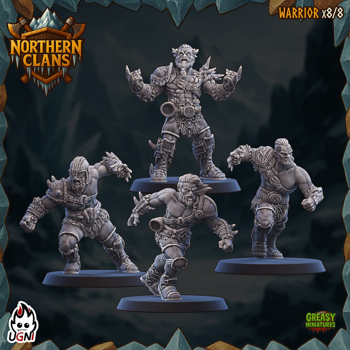 Northern Clans - Norsemen - Tabletop Wargaming Team By UGNI Miniatures