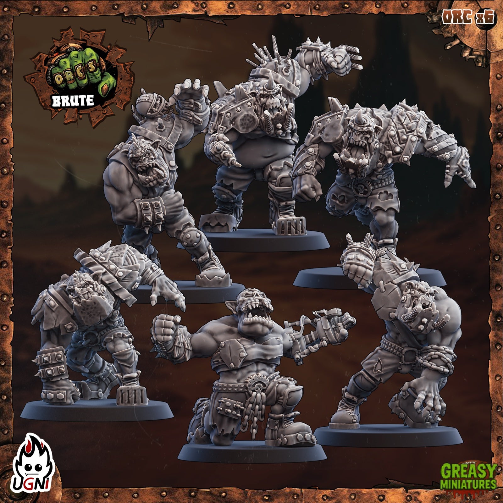 Brute Orc - Black Orc - Fantasy Football - Ugni Miniatures