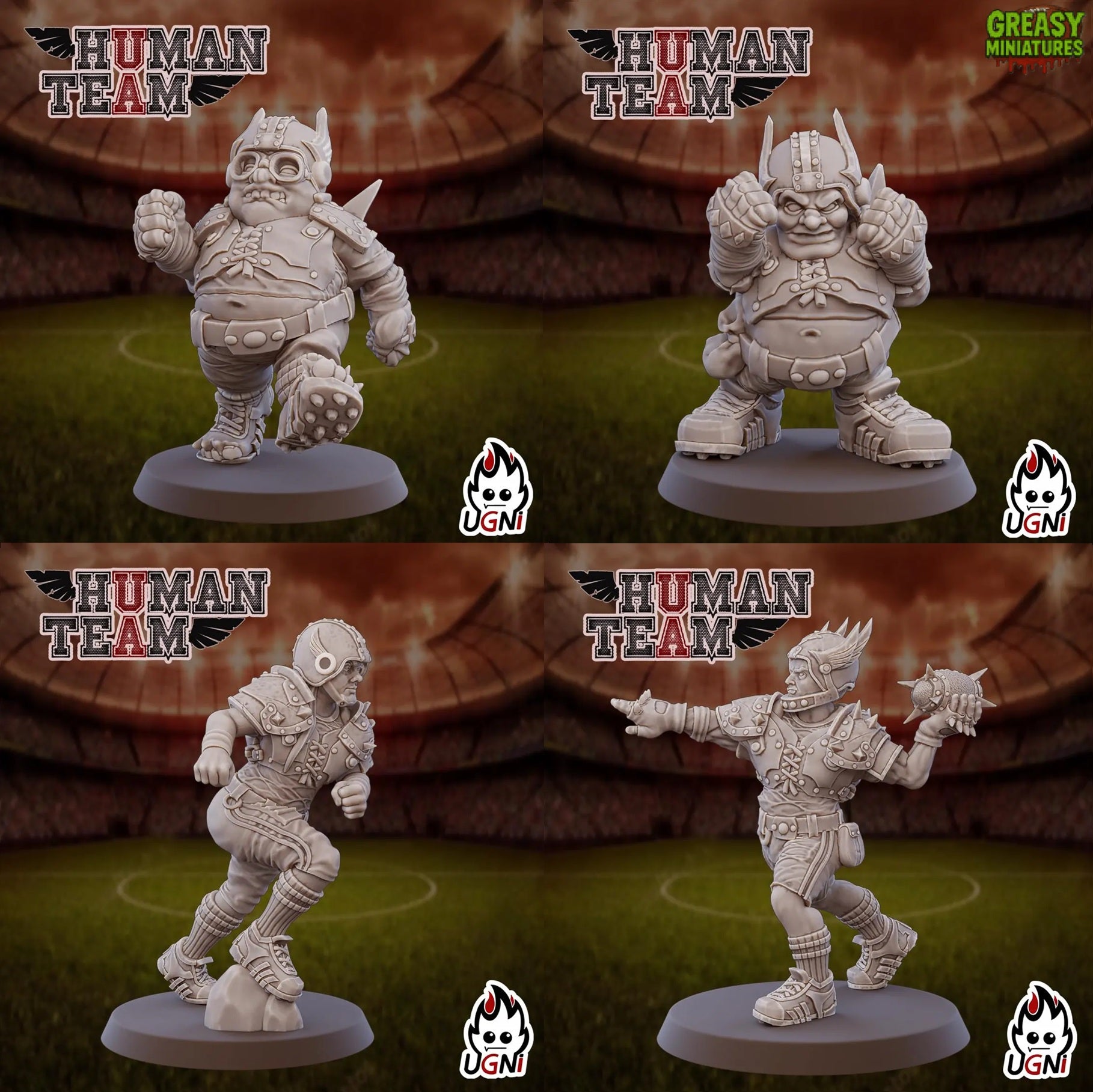 Human Team - Tabletop Wargaming - by UGNI Miniatures