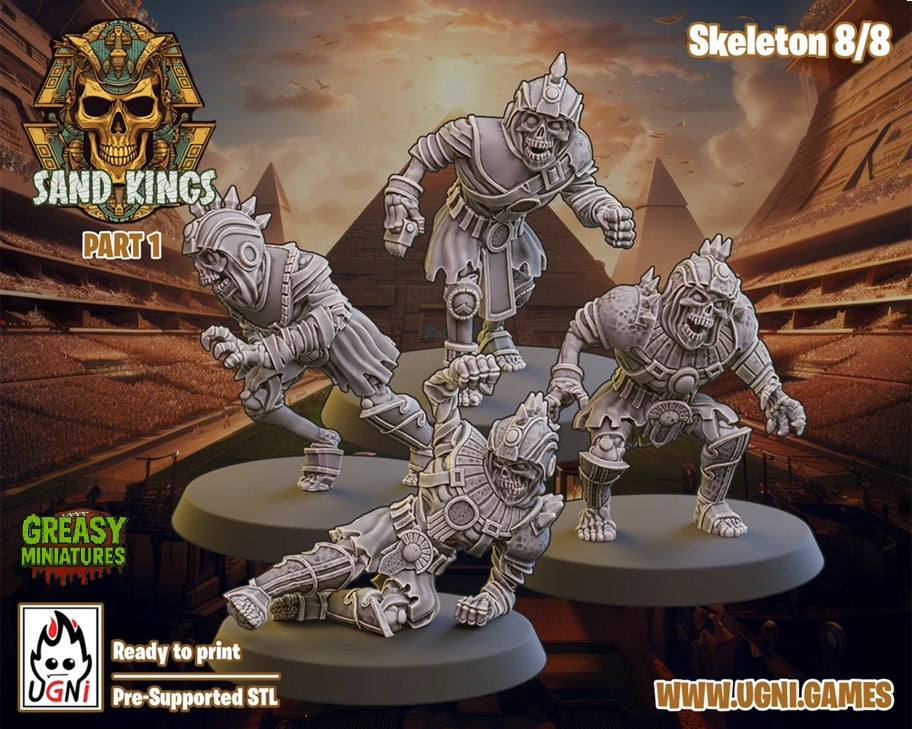 Sand Kings - Full Team - Tabletop Wargaming - by UGNI Miniatures