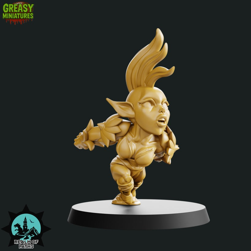 Chibi - Forest Wood Elves - Tabletop Wargaming Team - By Realm of Paths