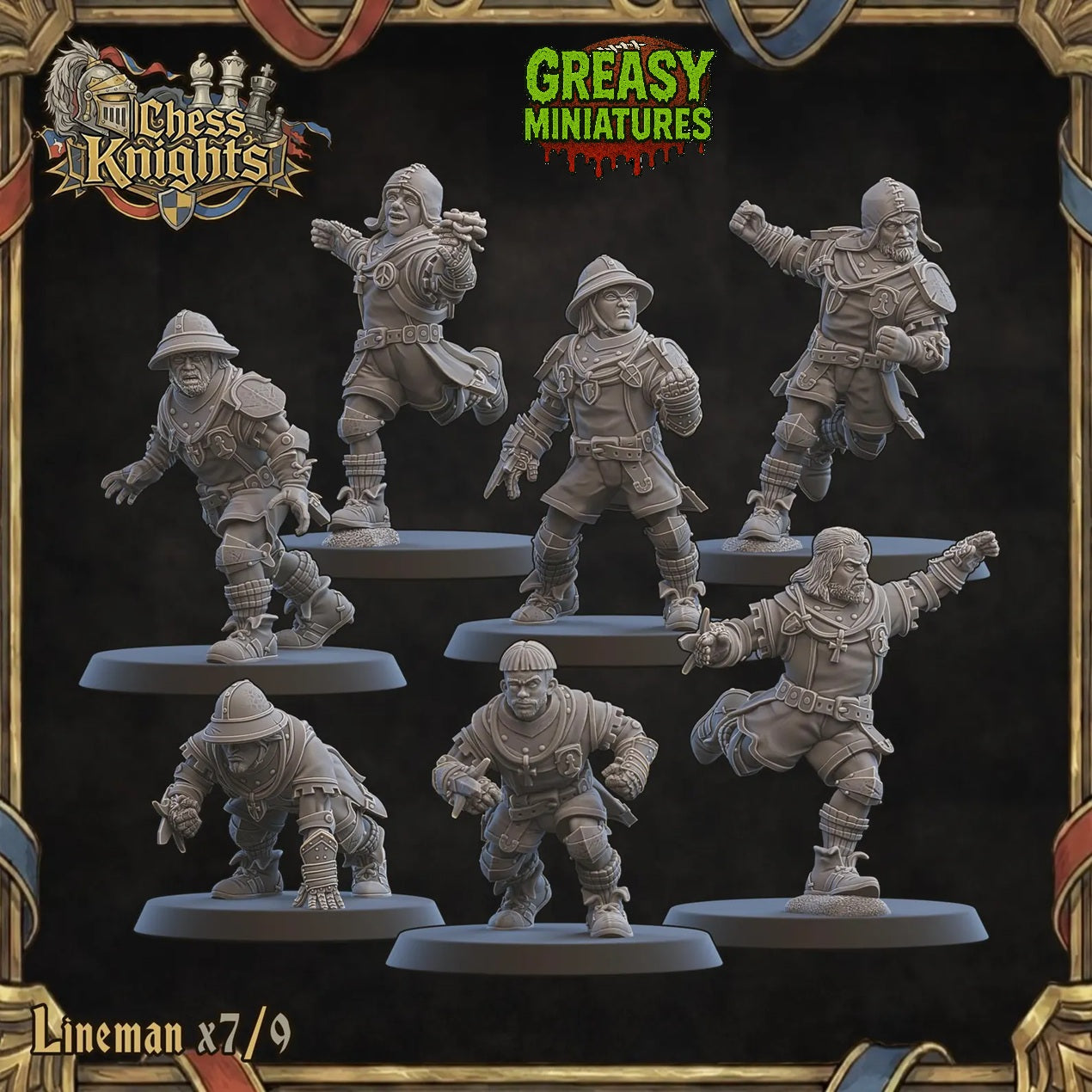 Chess Knights - Fantasy Football Team - By Ugni Miniatures