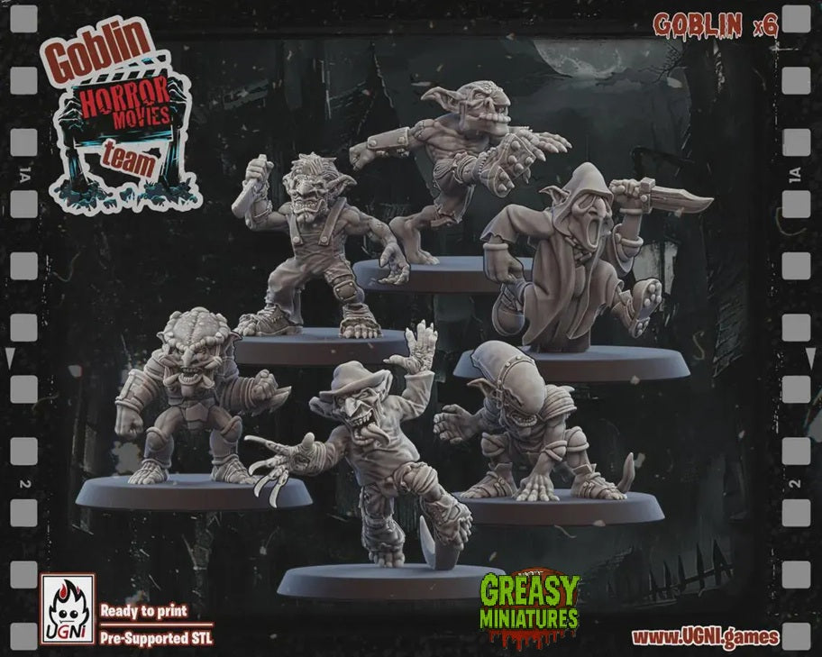 Goblin Horror Movie Villians - Tabletop Wargaming Team - by UGNI Miniatures