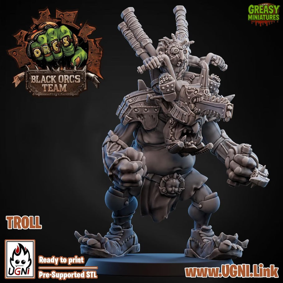 Brute Orc - Black Orc - Tabletop Wargaming Team - by Ugni Miniatures