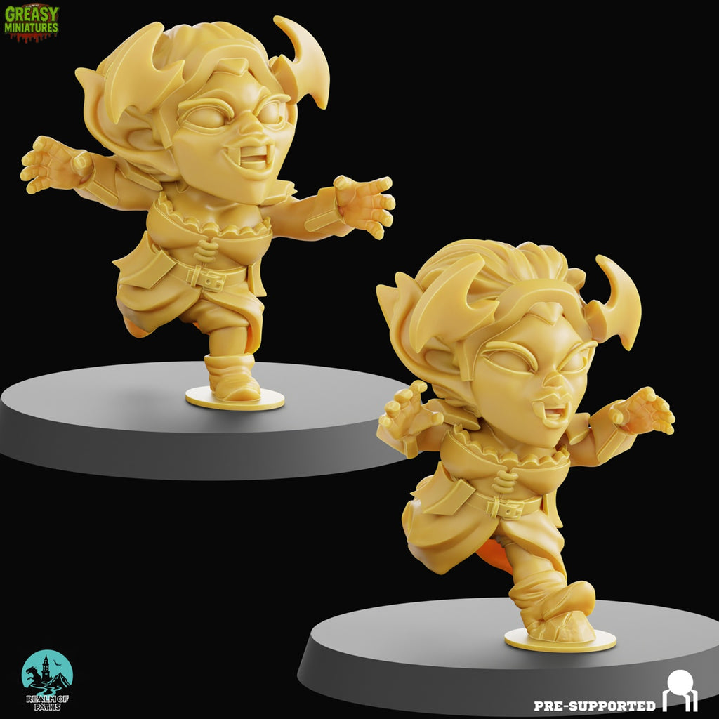 Chibi - Vampire - Tabletop Wargaming Team - Blood Drop - Miniatures by Realm Of Paths
