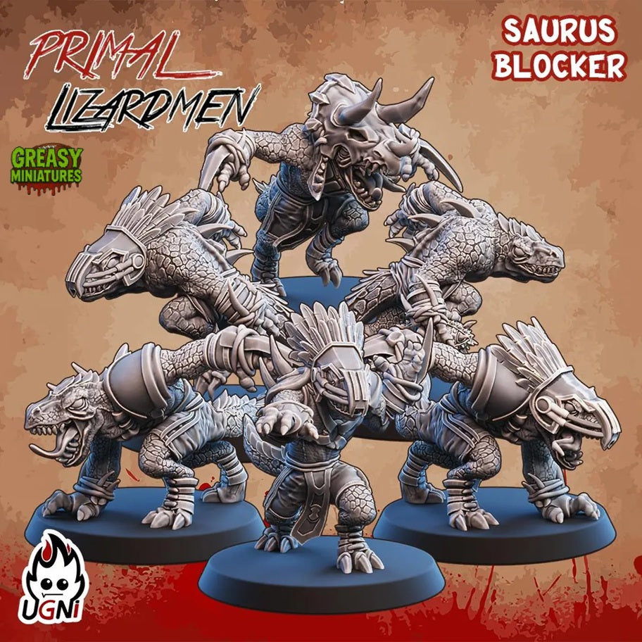 Lizard Team - Primal - Tabletop Wargaming Team - UGNI Miniatures