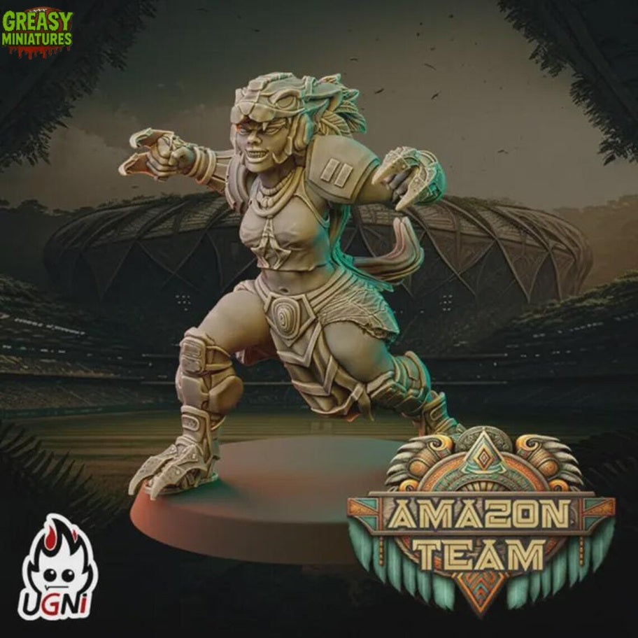 Huntresses Aztec - Amazon - Tabletop Wargaming Team - Ugni Miniatures - Resin Miniature