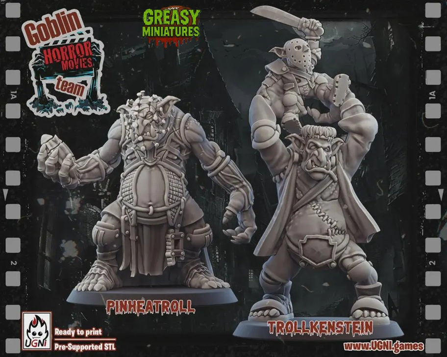 Goblin Horror Movie Villians - Tabletop Wargaming Team - by UGNI Miniatures
