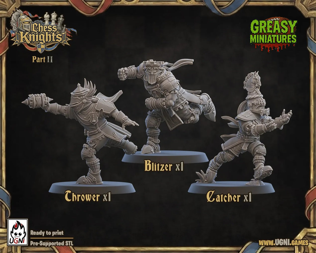 Chess Knights - Fantasy Football Team - By Ugni Miniatures